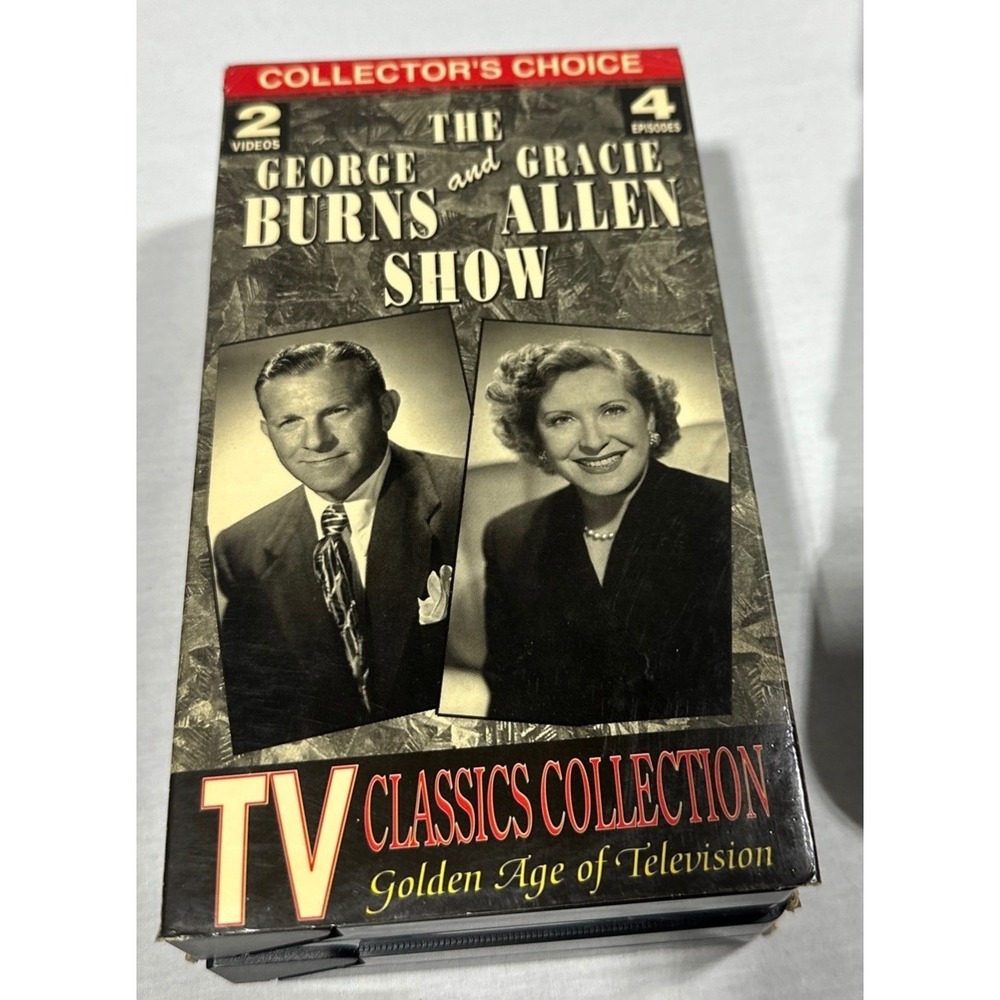 The George Burns and Gracie Allen Show VHS 2 Tape‎ Set TV Classics Collection